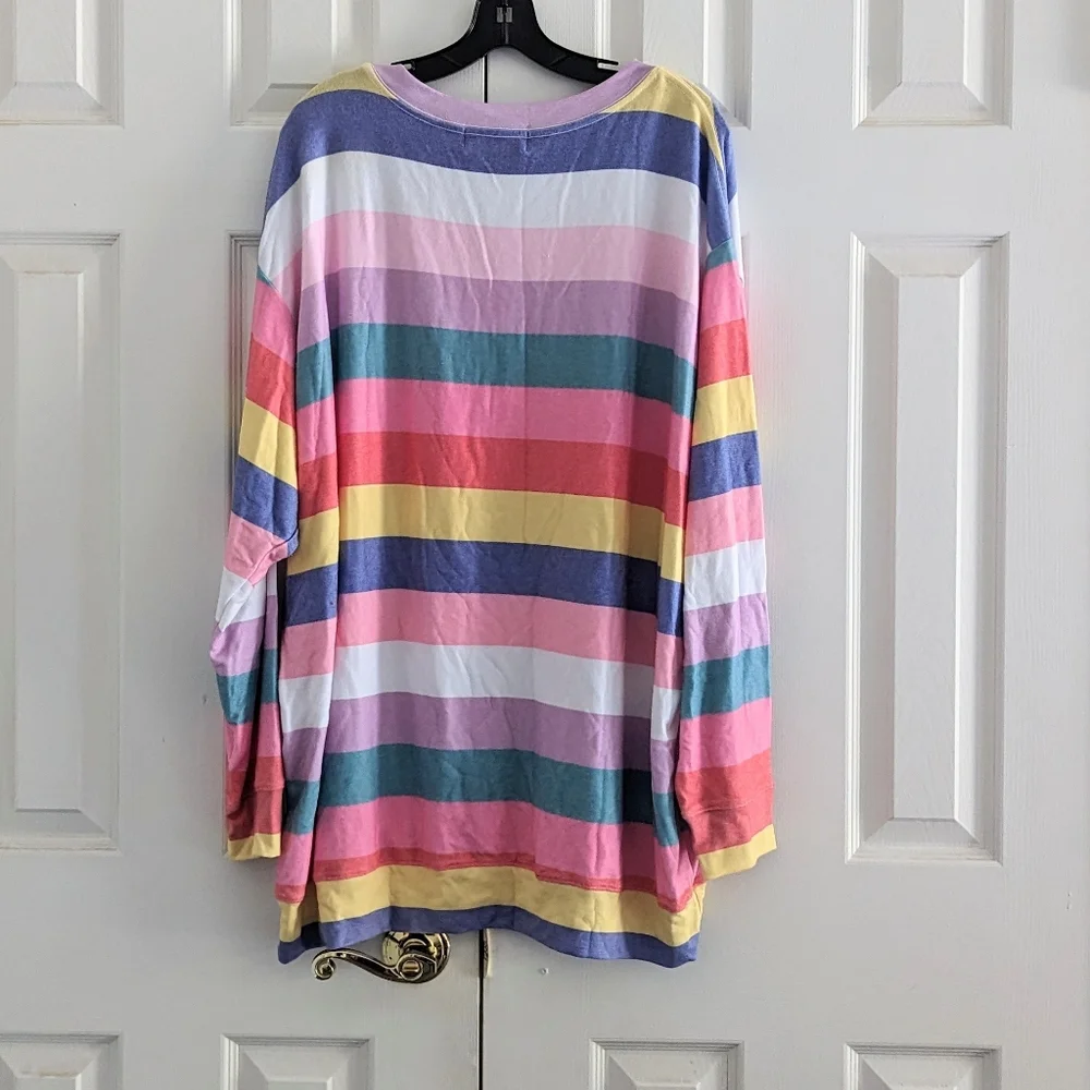 WILDFOX Rainbow Sorbet Roadtrip Sweatshirt Oversized